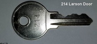 214 Key for LARSON STORM DOORS/DOORS ONLY **